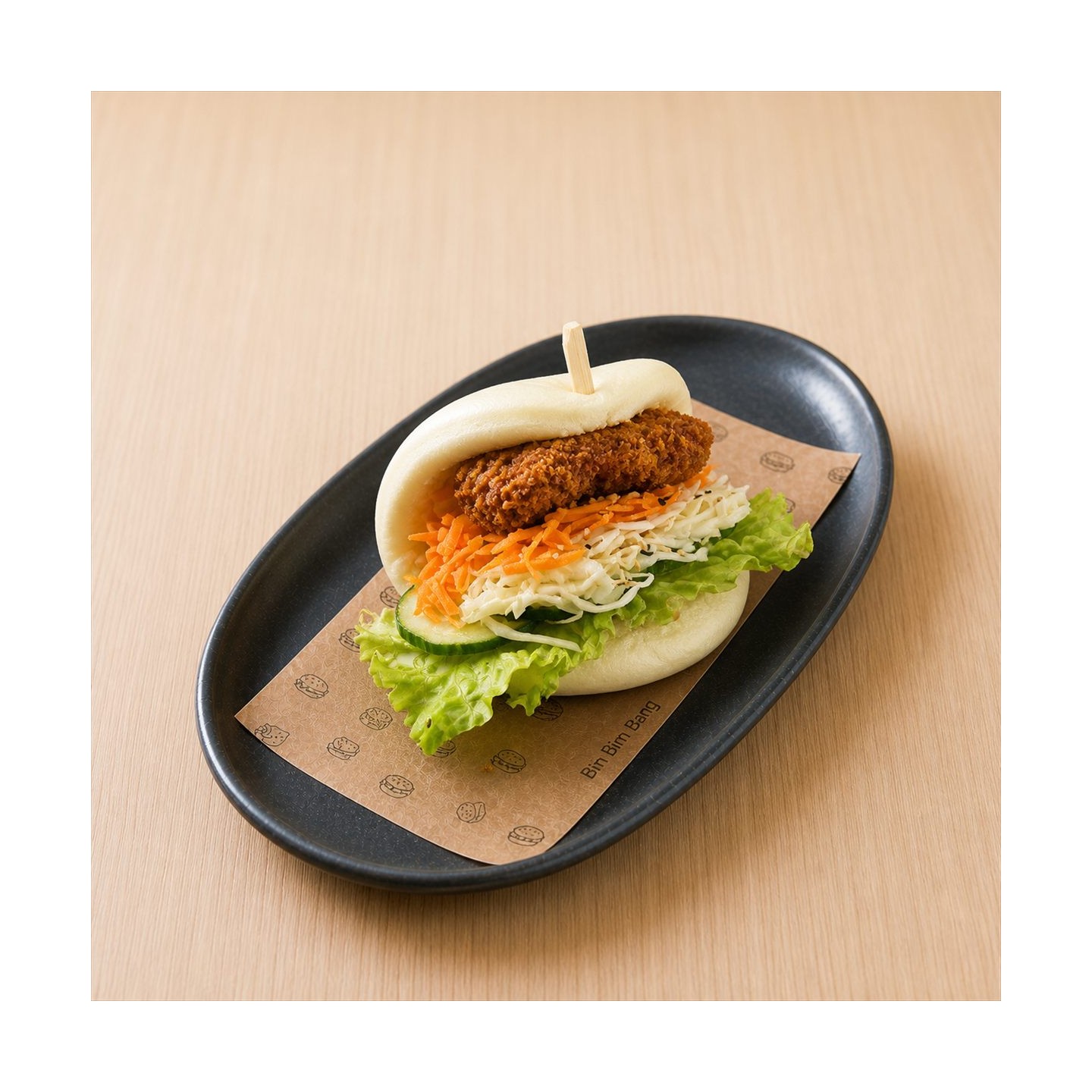 Gua Bao poulet pané