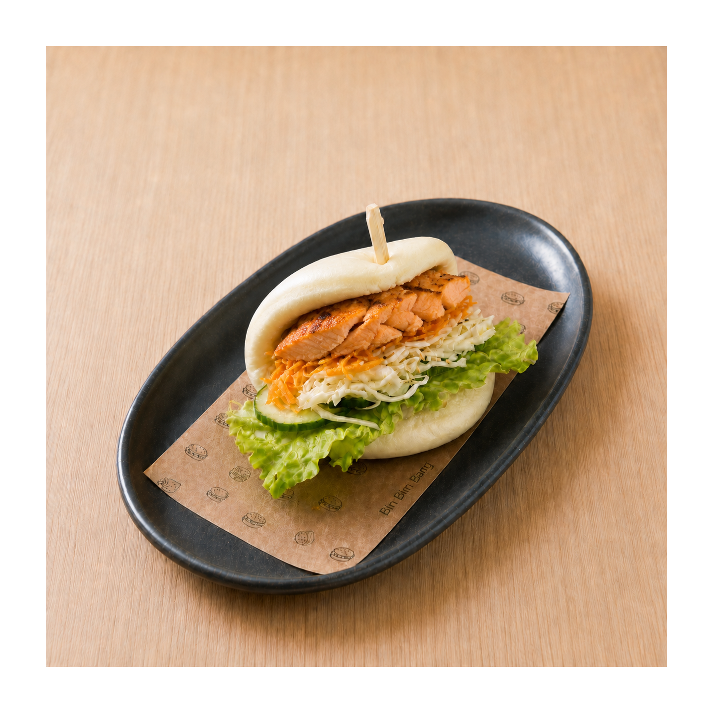 Gua Bao saumon grillé