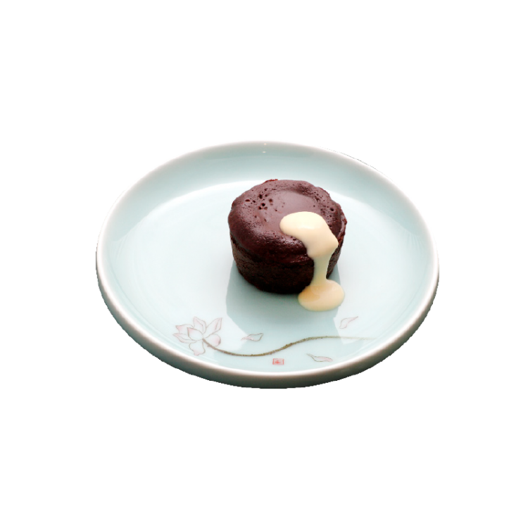 Mi-cuit choco crème anglaise