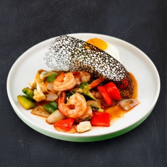 Sauté au basilic thaï (riz thaï parfumé inclus)