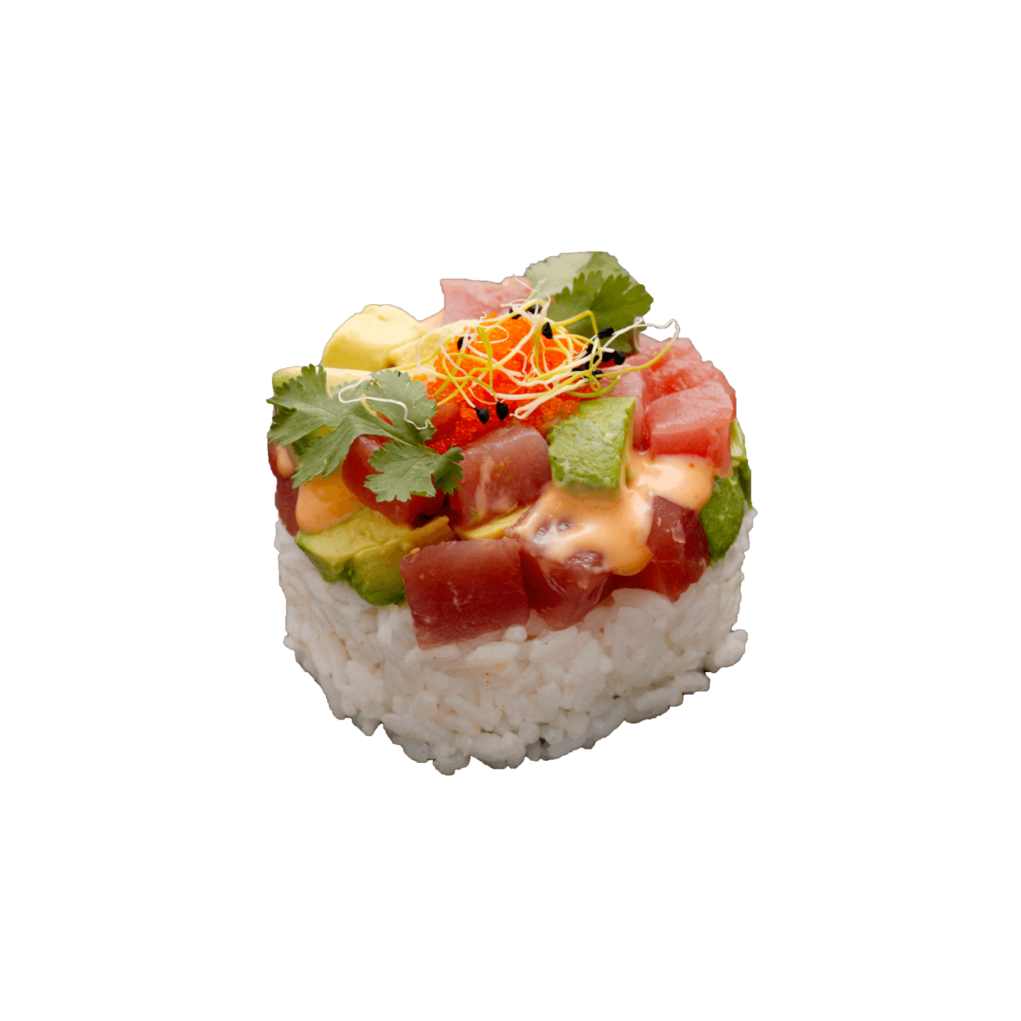 Tartare thon avocat sauce spicy mayo