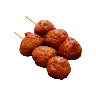 Yakitori boulette de poulet saté