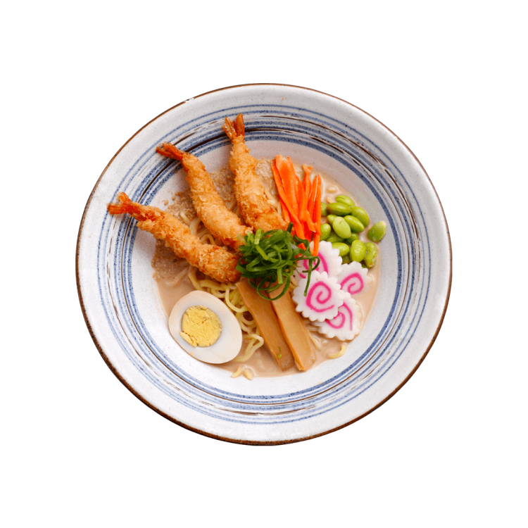 RAMEN TONKOTSU Crevette tempura