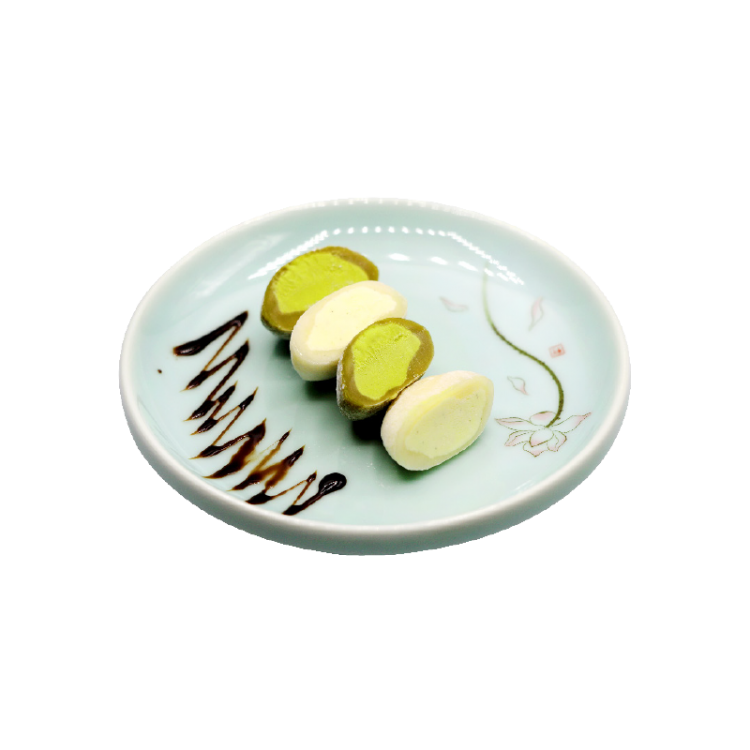 Mochi glacé thé vert (2 pièces)